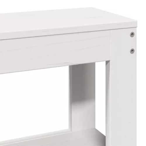  fehér tömör fenyőfa ágy matrac nélkül 75 x 190 cm