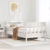  fehér tömör fenyőfa ágy matrac nélkül 75 x 190 cm