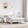  fehér tömör fenyőfa ágy matrac nélkül 135 x 190 cm