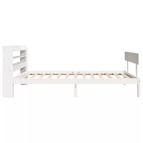  fehér tömör fenyőfa ágykeret matrac nélkül 90 x 190 cm