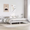  fehér ágykeret fejtámlával matrac nélkül 200x200 cm