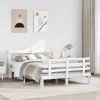  fehér ágykeret fejtámlával matrac nélkül 140x190 cm