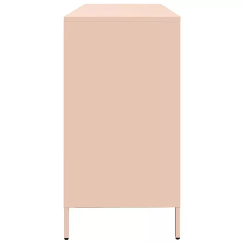  rózsaszín hidegen hengerelt acél tálalószekrény 135x39x73,5 cm