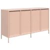  rózsaszín hidegen hengerelt acél tálalószekrény 135x39x73,5 cm