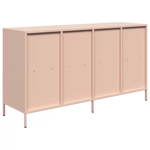  rózsaszín hidegen hengerelt acél tálalószekrény 135x39x73,5 cm