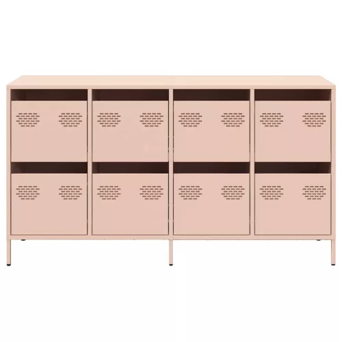  rózsaszín hidegen hengerelt acél tálalószekrény 135x39x73,5 cm