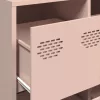  rózsaszín hidegen hengerelt acél tálalószekrény 135x39x73,5 cm