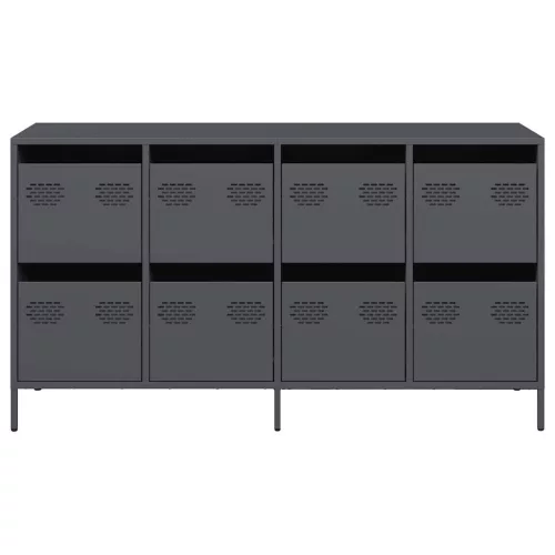  antracit hidegen hengerelt acél tálalószekrény 135x39x73,5 cm