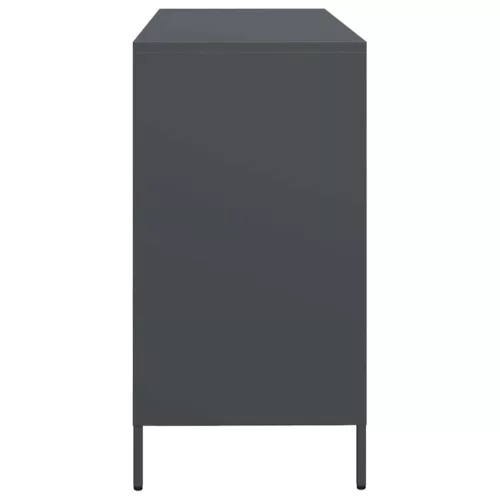  antracit hidegen hengerelt acél tálalószekrény 135x39x73,5 cm