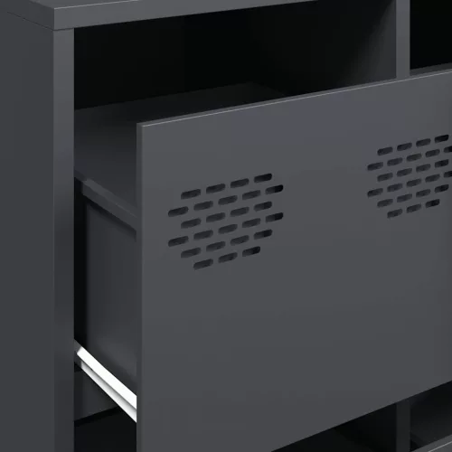  antracit hidegen hengerelt acél tálalószekrény 135x39x73,5 cm