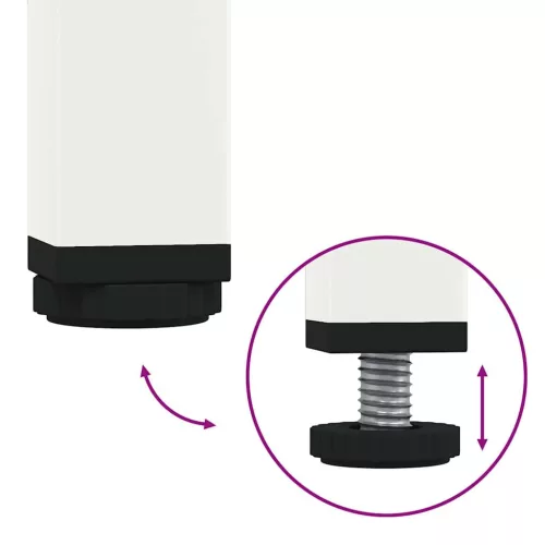  fehér hidegen hengerelt acél tálalószekrény 135x39x73,5 cm