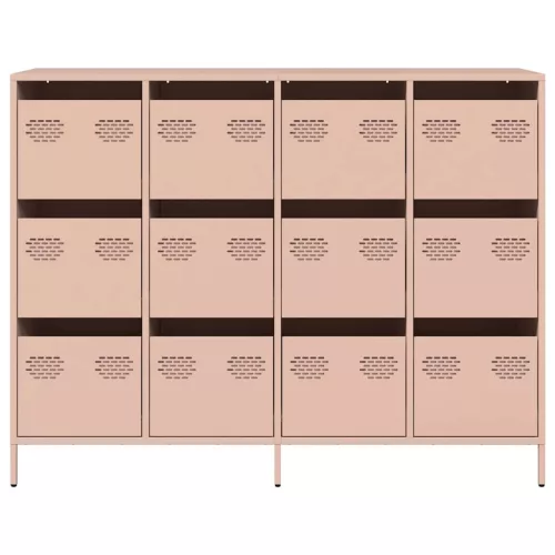  rózsaszín hidegen hengerelt acél tálalószekrény 135x39x103,5 cm