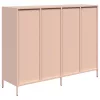  rózsaszín hidegen hengerelt acél tálalószekrény 135x39x103,5 cm