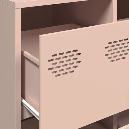  rózsaszín hidegen hengerelt acél tálalószekrény 135x39x103,5 cm