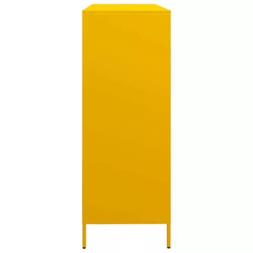  mustársárga hidegen hengerelt acél tálalószekrény