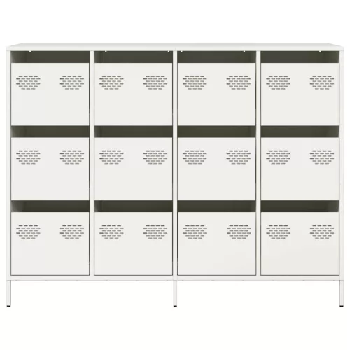  fehér hidegen hengerelt acél tálalószekrény 135x39x103,5 cm