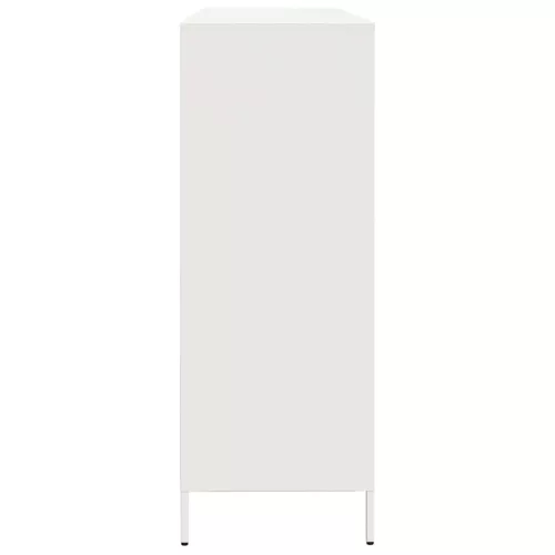  fehér hidegen hengerelt acél tálalószekrény 135x39x103,5 cm