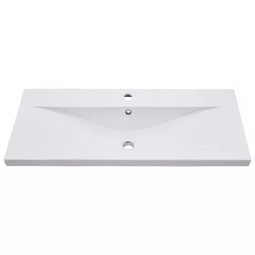  2 részes kerámia és szerelt fa fürdőszobai bútorgarnitúra