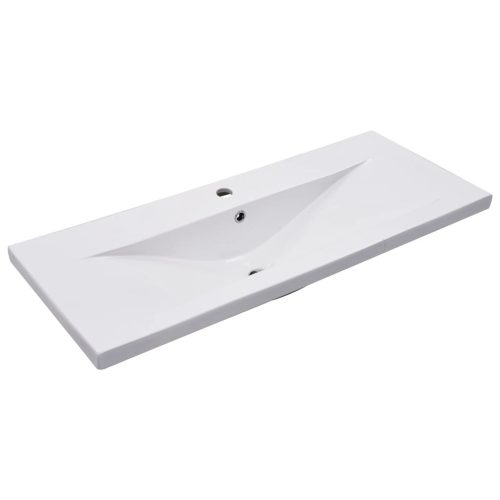  2 részes kerámia és szerelt fa fürdőszobai bútorgarnitúra