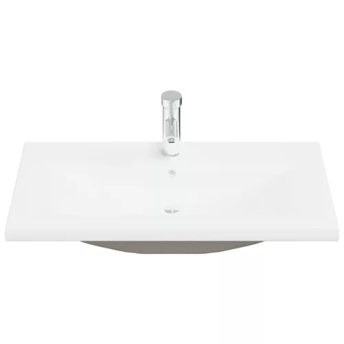  2 részes kerámia és szerelt fa fürdőszobai bútorgarnitúra