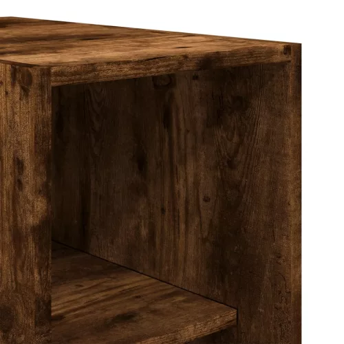  füstös tölgy színű szerelt fa ruhásszekrény 30 x 50 x 200 cm