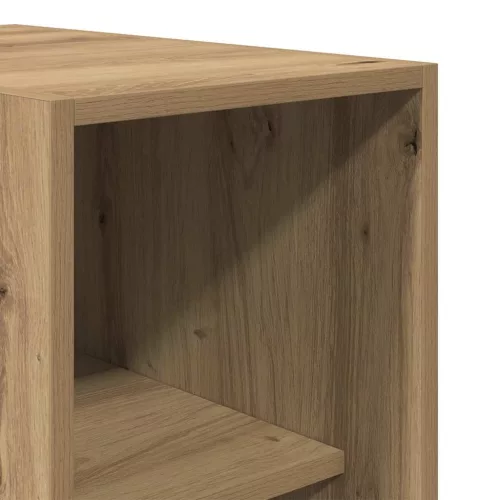  kézműves tölgy színű szerelt fa ruhásszekrény 30 x 50 x 200 cm