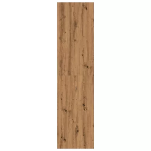  kézműves tölgy színű szerelt fa ruhásszekrény 80 x 50 x 200 cm