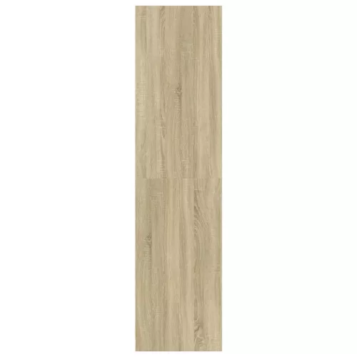  tölgy színű szerelt fa ruhásszekrény 30 x 50 x 200 cm