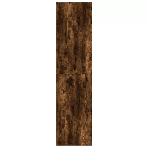  füstös tölgy színű szerelt fa ruhásszekrény 100 x 50 x 200 cm