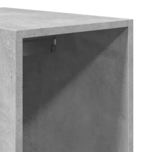  betonszürke szerelt fa ruhásszekrény 30 x 50 x 200 cm