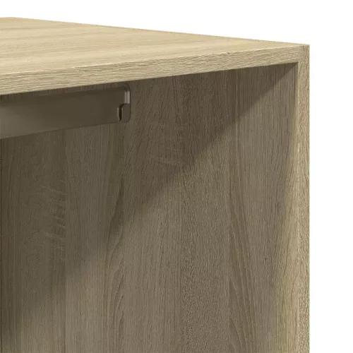  sonoma tölgy színű szerelt fa ruhásszekrény 80 x 50 x 200 cm