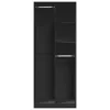  fekete szerelt fa ruhásszekrény 80 x 50 x 200 cm