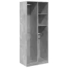  betonszürke szerelt fa ruhásszekrény 80 x 50 x 200 cm