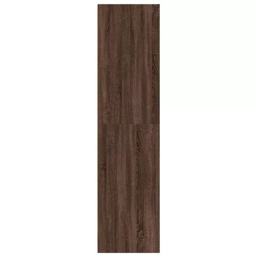  barna tölgy színű szerelt fa ruhásszekrény 80 x 50 x 200 cm