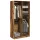  antik fa színű szerelt fa ruhásszekrény 100 x 50 x 200 cm