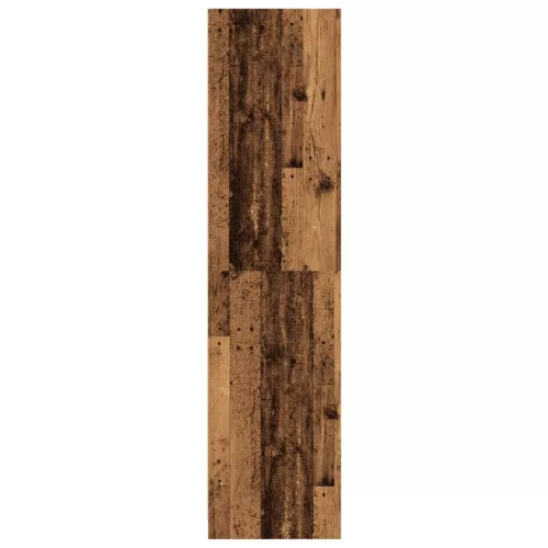  antik fa színű szerelt fa ruhásszekrény 100 x 50 x 200 cm