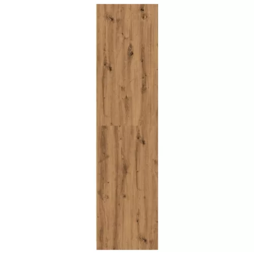  kézműves tölgy színű szerelt fa ruhásszekrény 100 x 50 x 200 cm