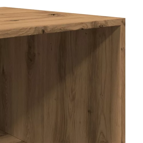  kézműves tölgy színű szerelt fa ruhásszekrény 100 x 50 x 200 cm