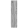  szürke sonoma színű szerelt fa ruhásszekrény 30 x 50 x 200 cm