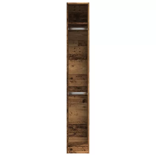  antik fa színű szerelt fa ruhásszekrény 30 x 50 x 200 cm