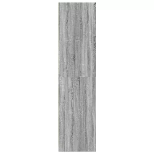  szürke sonoma színű szerelt fa ruhásszekrény 50 x 50 x 200 cm