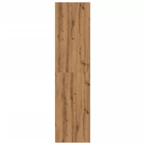  kézműves tölgy színű szerelt fa ruhásszekrény 50 x 50 x 200 cm