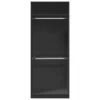  fekete szerelt fa ruhásszekrény 80 x 50 x 200 cm