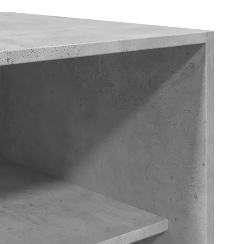  betonszürke szerelt fa ruhásszekrény 100 x 50 x 200 cm