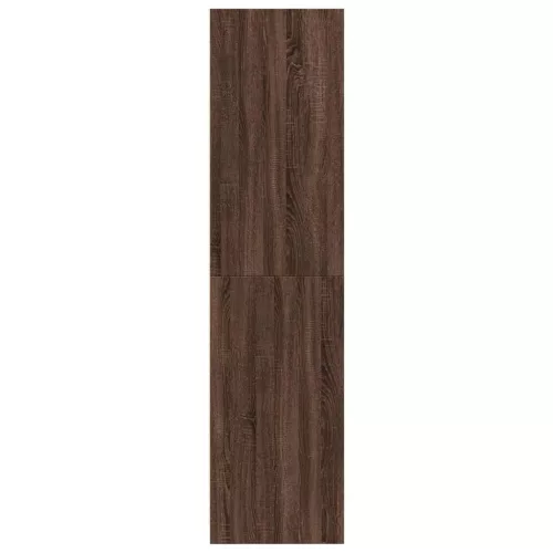  barna tölgy színű szerelt fa ruhásszekrény 100 x 50 x 200 cm