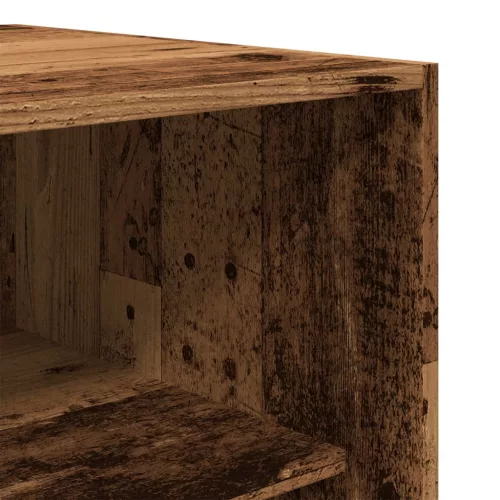  antik fa színű szerelt fa ruhásszekrény 100 x 50 x 200 cm