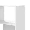  4 szintes fehér szerelt fa sarok könyvespolc 85 x 85 x 140 cm