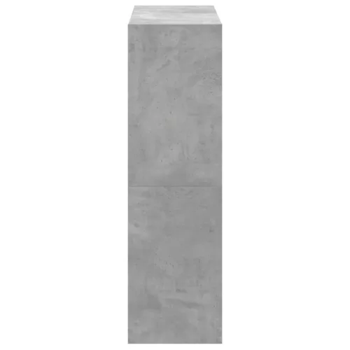  betonszürke szerelt fa könyvespolc 102 x 32 x 108 cm