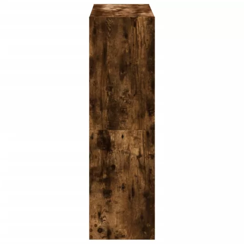  füstös tölgy színű szerelt fa könyvespolc 102 x 32 x 108 cm