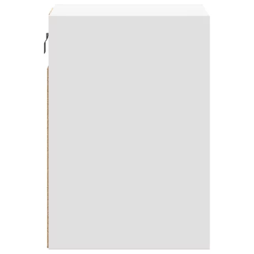  2 db fehér falra szerelhető éjjeliszekrény LED-világítással